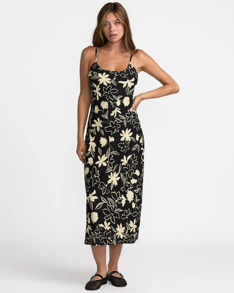 RVCA Womens Dress Aelia Midi