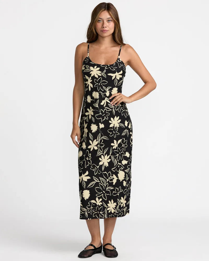 RVCA Womens Dress Aelia Midi