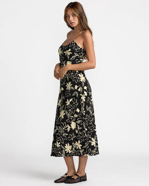 RVCA Womens Dress Aelia Midi