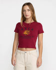 RVCA Womens Shirt Untamed Baby Tee