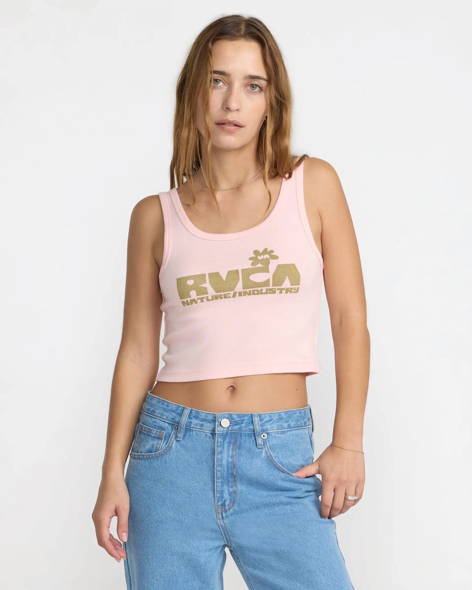 RVCA Womens Tank Top Monolith Scoop