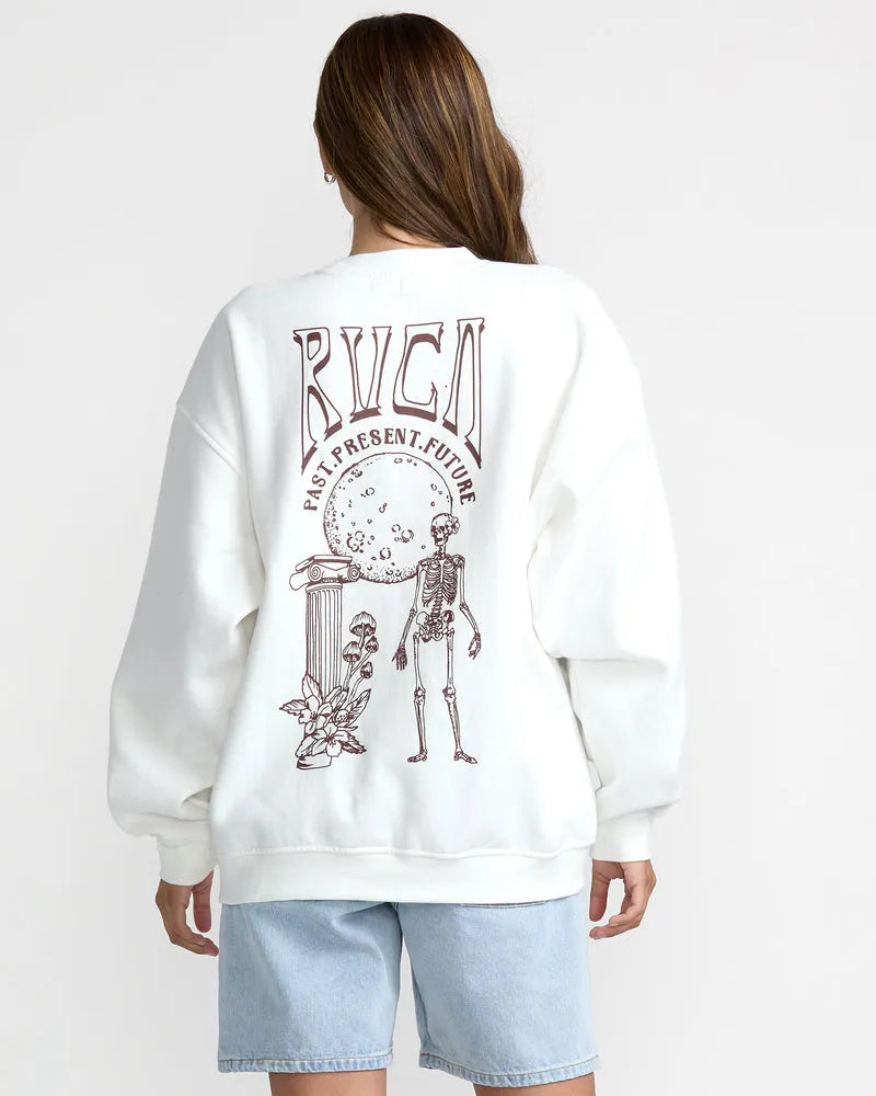 RVCA Womens Sweatshirt Baggie BF Crew