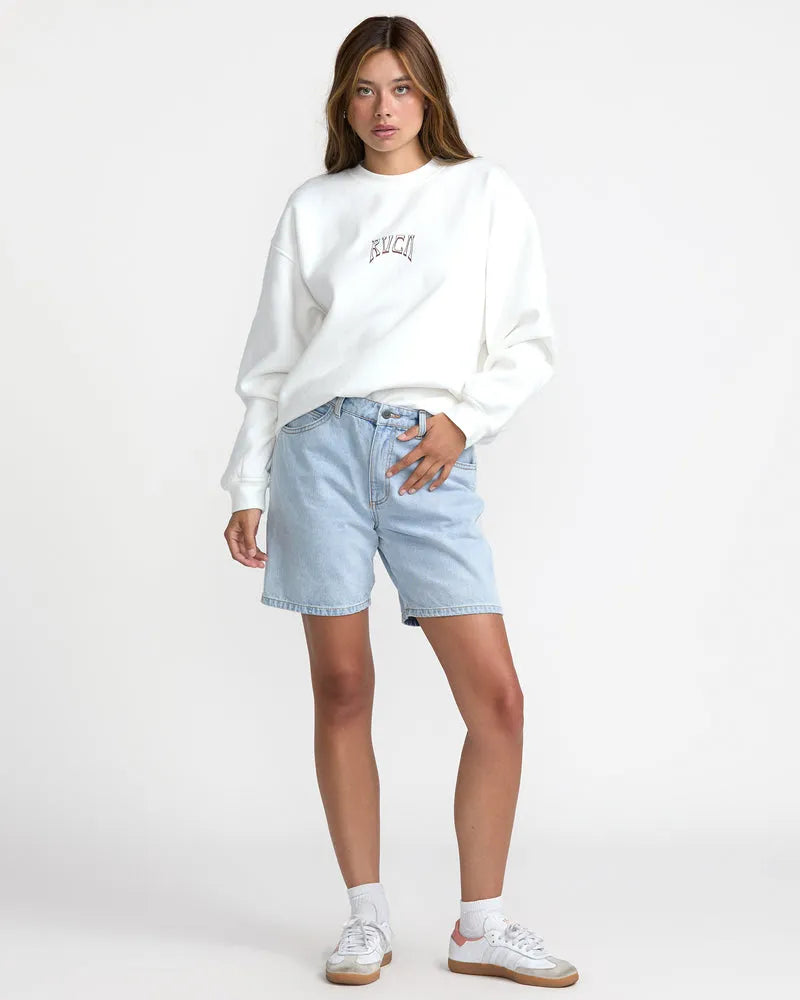 RVCA Womens Sweatshirt Baggie BF Crew