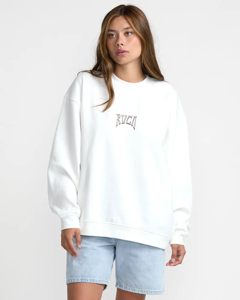 RVCA Womens Sweatshirt Baggie BF Crew