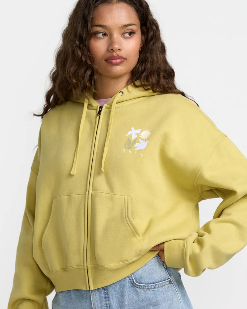 RVCA Womens Sweatshirt Court Hoodie