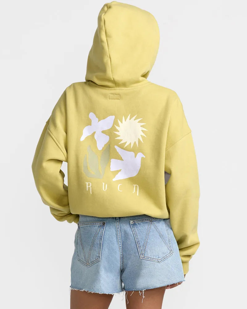 RVCA Womens Sweatshirt Court Hoodie