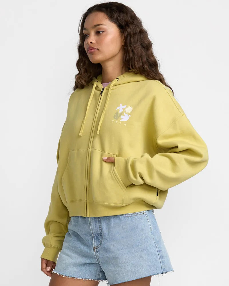 RVCA Womens Sweatshirt Court Hoodie