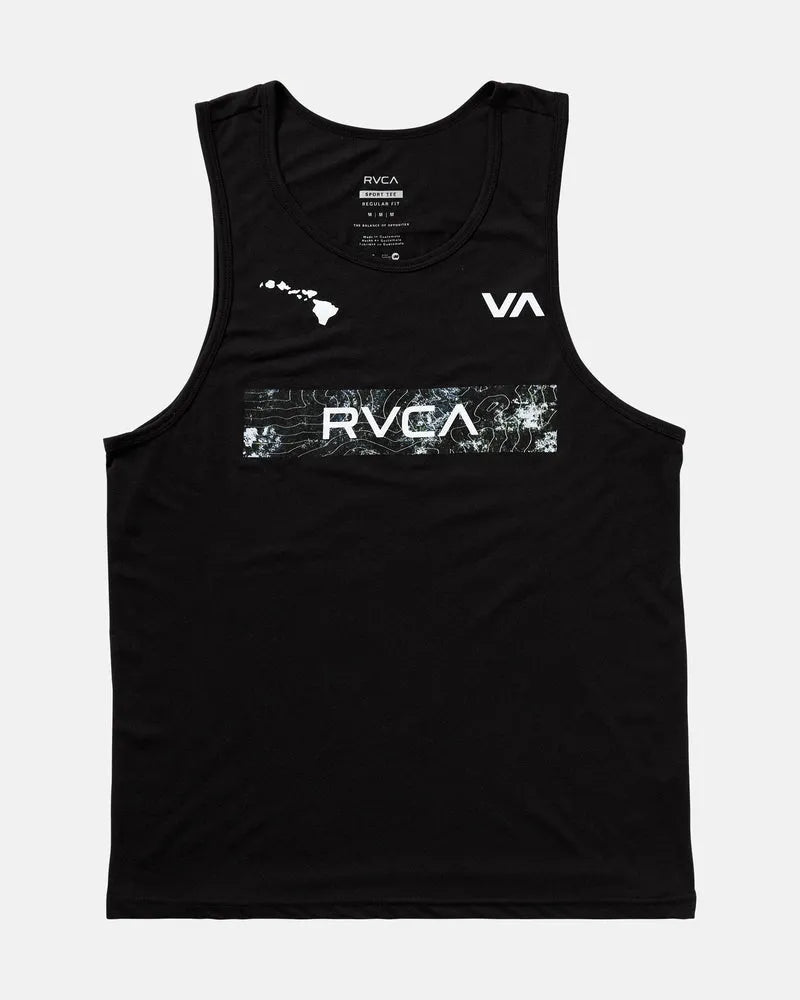 RVCA Mens Tank Top Hawaii Icon Band