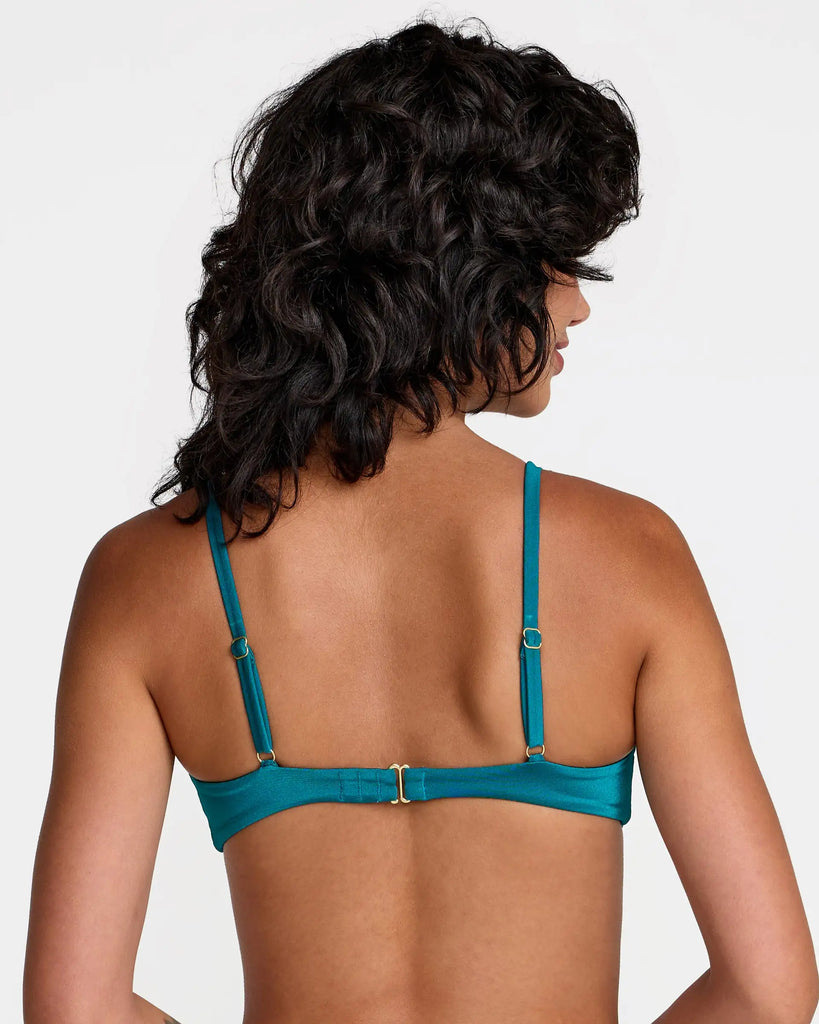 RVCA Womens Bikini Top Shimmer Ring Bralette