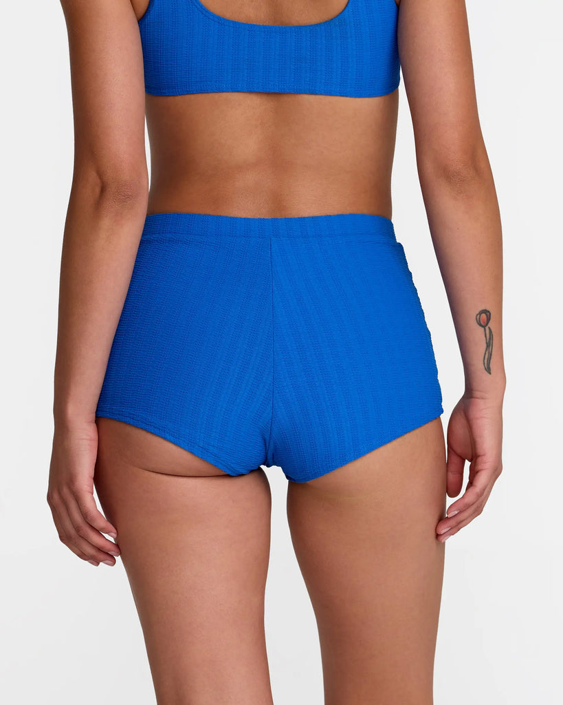 RVCA Womens Bikini Bottoms Pucker Boy Short