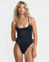 RVCA Womens Swimsuit Solid Basic Scoop One Piece