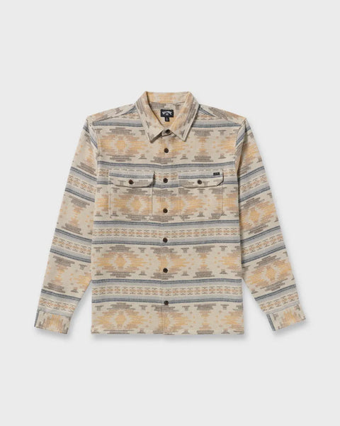 Billabong Mens Shirt Offshore Jacquard Long Sleeve Flannel