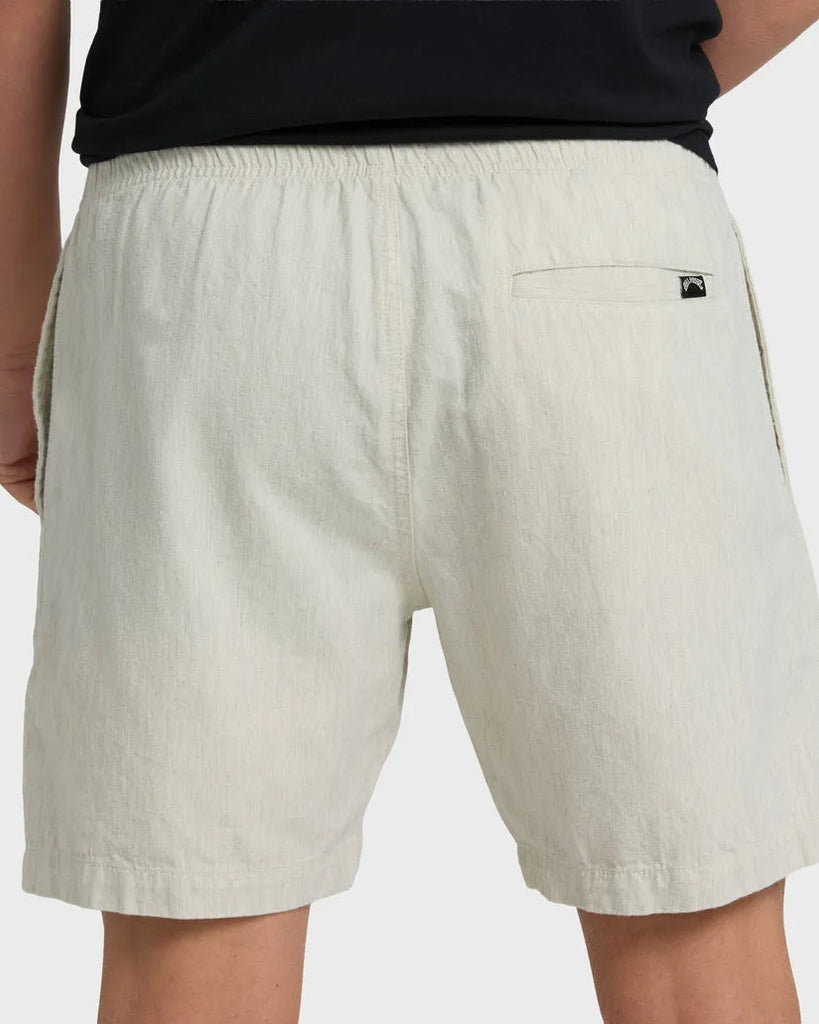 Billabong Mens Shorts Sano Linen Elastic
