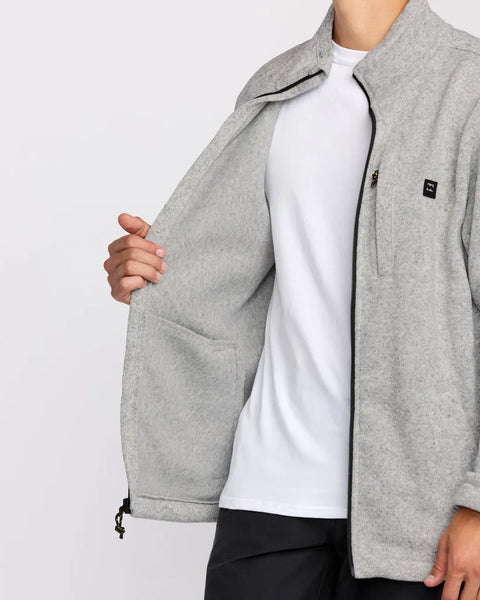 Billabong Mens Sweatshirt Boundary Mock Neck Zip