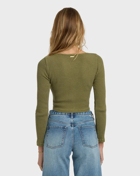 Billabong Womens Shirt Paxton Long Sleeve Top