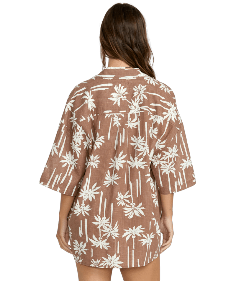 Billabong Womens Shirt Beach Side Print