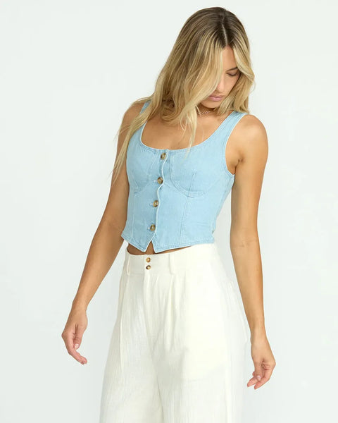 Billabong Womens Vest Sunwashed Sleeveless Top