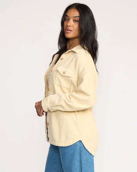 Billabong Womens Jacket Fadeaway Long Sleeve Shacket