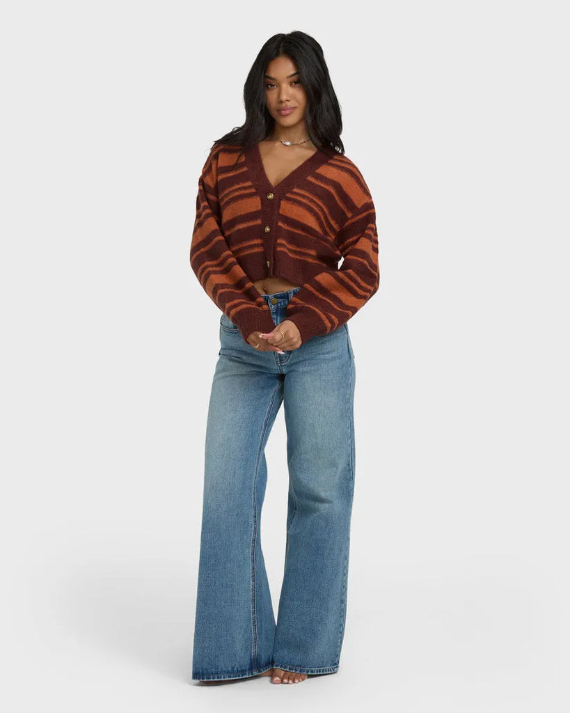 Billabong Womens Sweater Something About It Cardi