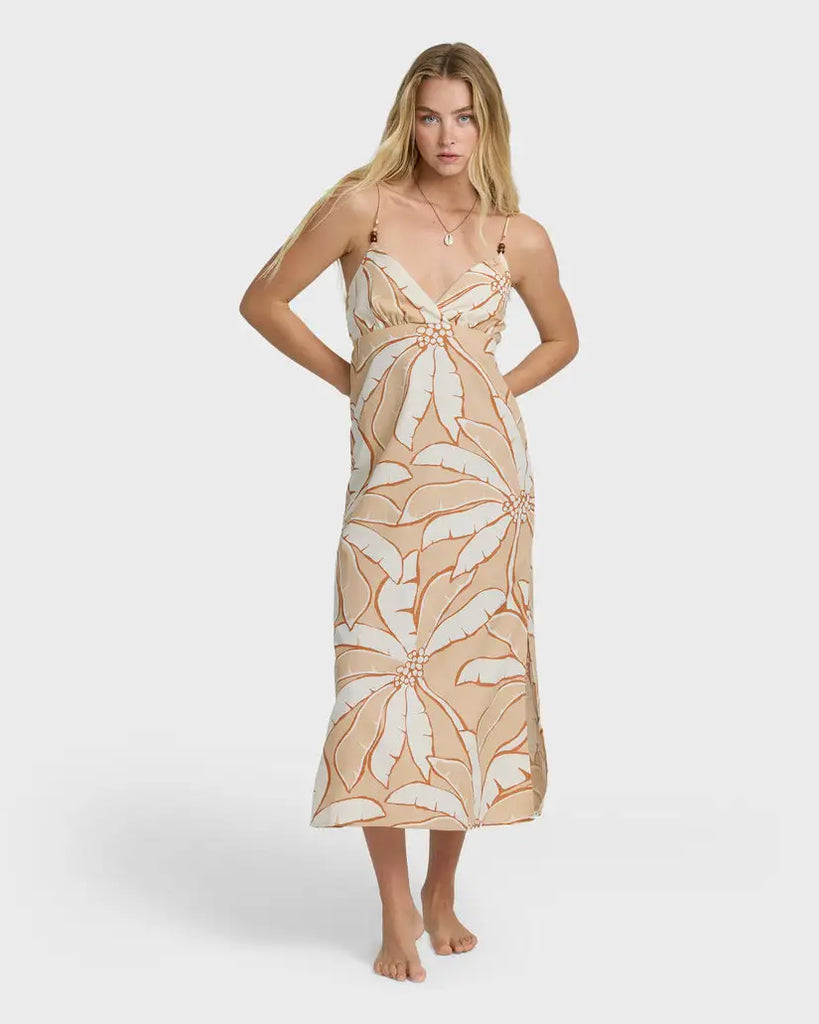 Billabong Women's Tropic Breeze Maxi Dress - Stone Billabong Women's Tropic Breeze Maxi Dress - Stone