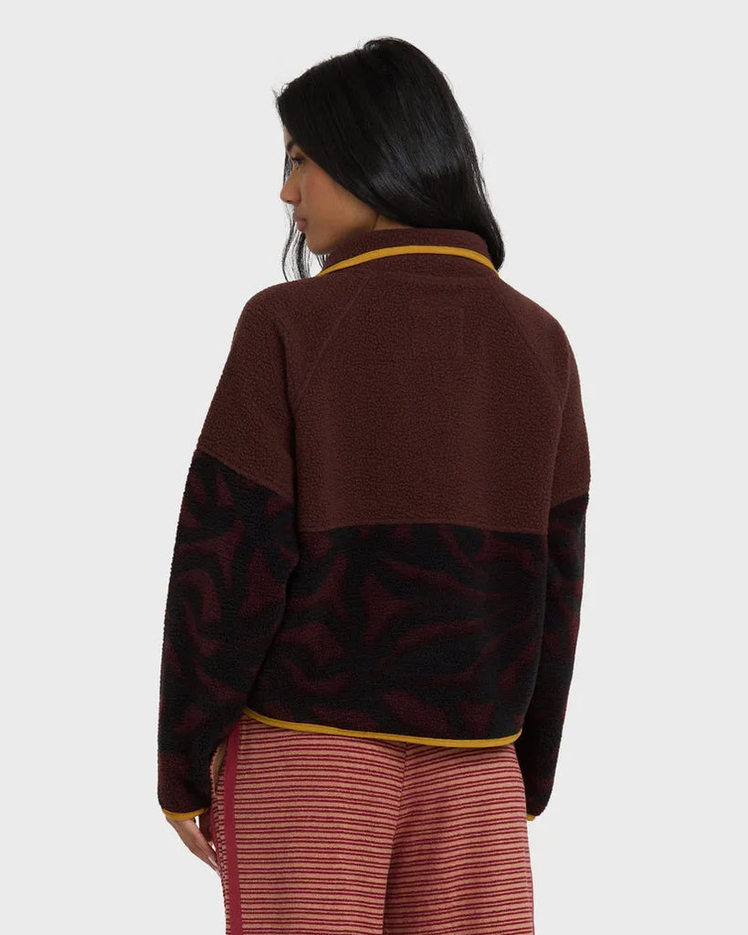 Billabong Womens Jacket Popoyo Snap Up