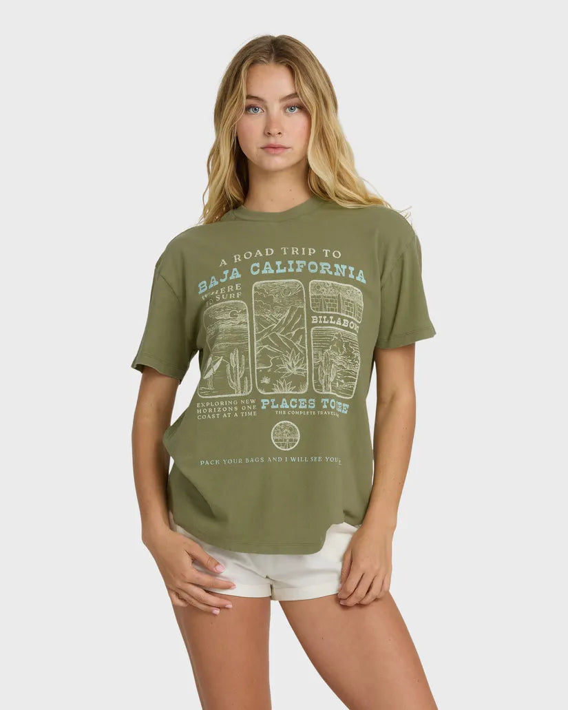 Billabong Womens Shirt Flying To The Moon