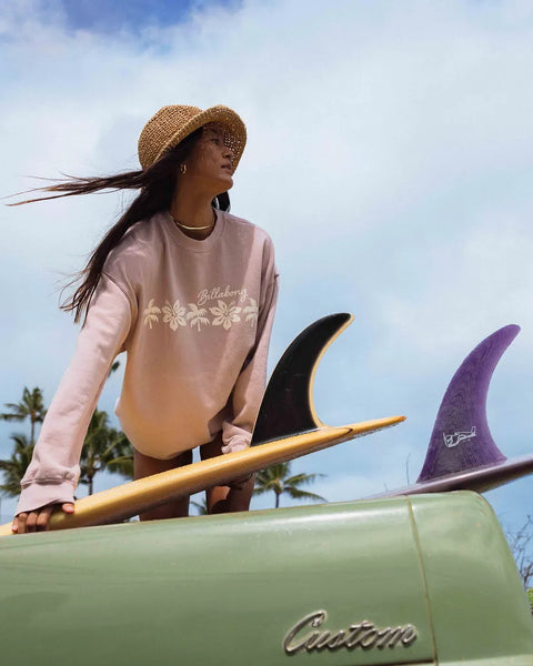 Billabong Womens Sweatshirt Ride In Crew