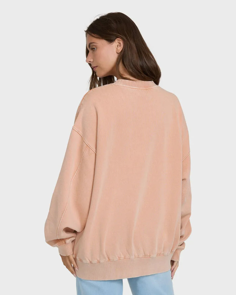 Billabong Womens Sweatshirt Bleached Out Kendal Crewneck