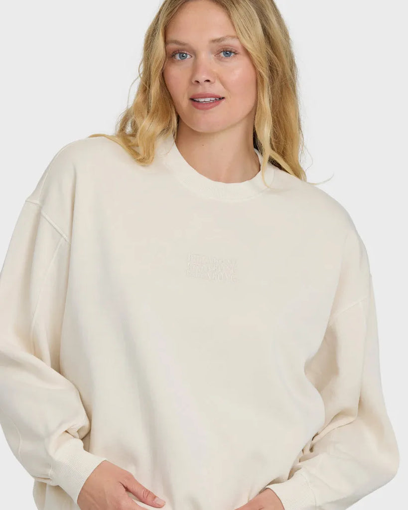 Billabong Womens Sweatshirt Bleached Out Kendal Crewneck
