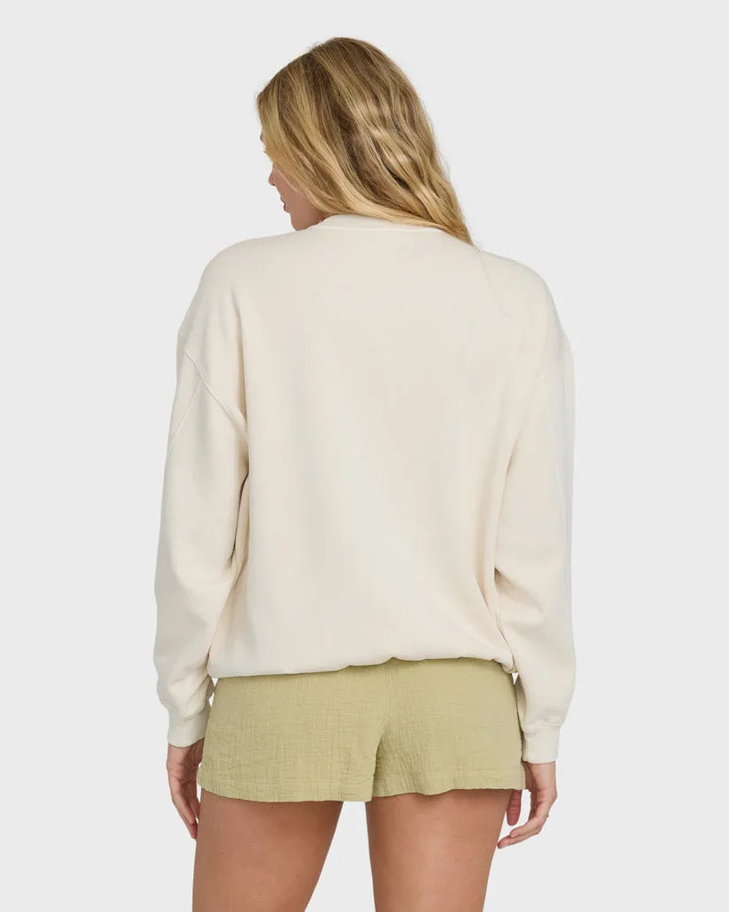 Billabong Womens Sweatshirt Bleached Out Kendal Crewneck