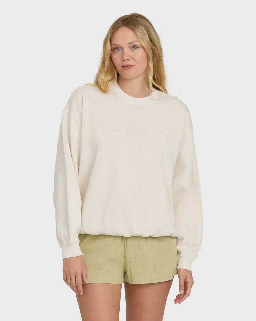 Billabong Womens Sweatshirt Bleached Out Kendal Crewneck