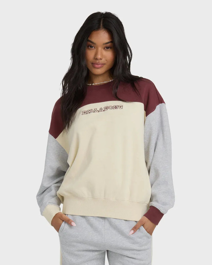 Billabong Womens Sweatshirt Get It Kendal Crewneck