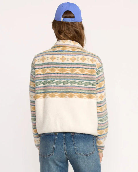 Billabong Womens Sweatshirt Rock Jetty Mock Neck Zip