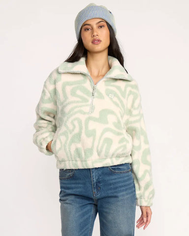 Billabong Womens Sweatshirt Barra Half Zip