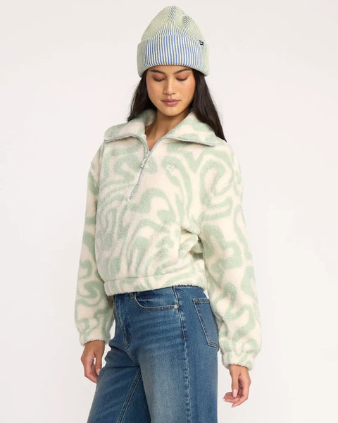 Billabong Womens Sweatshirt Barra Half Zip