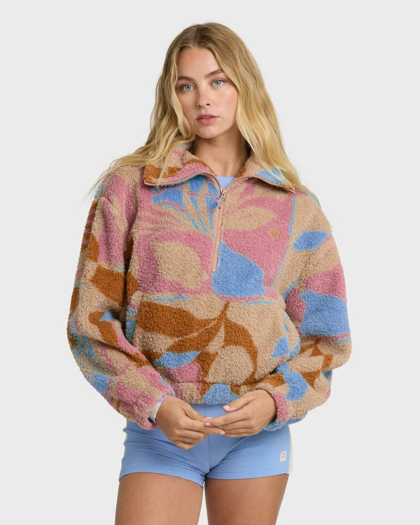 Billabong Womens Sweatshirt Barra Half Zip