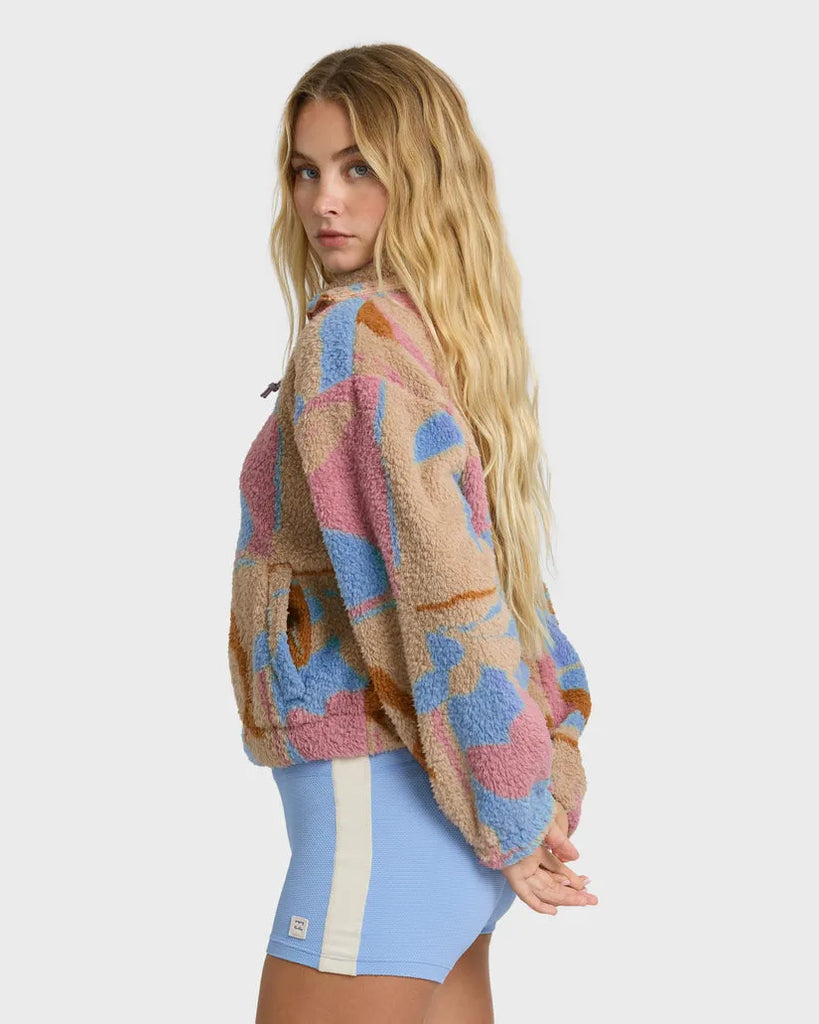 Billabong Womens Sweatshirt Barra Half Zip