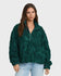 Billabong Womens Jacket All The Time Sherpa Half Zip Sweatshirt