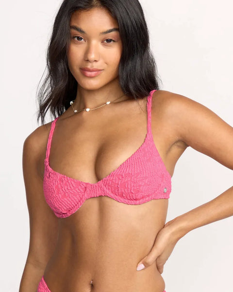 Billabong Womens Bikini Top Were Wild Demi Underwire