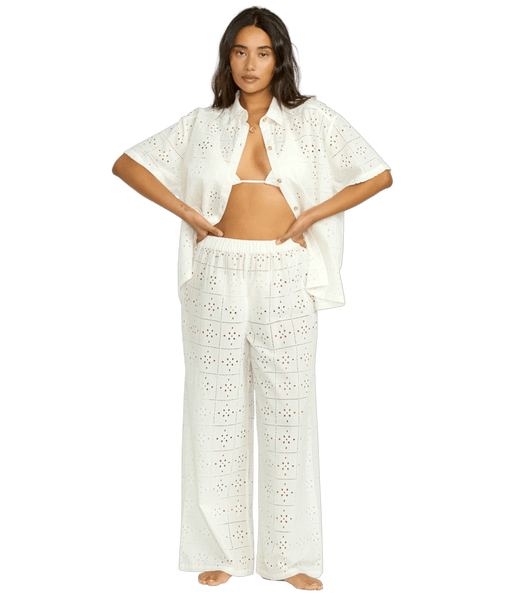 Billabong Womens Pants Eyelet Crush Elastic