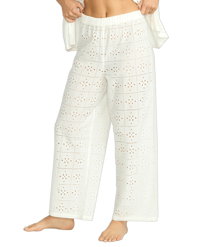 Billabong Womens Pants Eyelet Crush Elastic