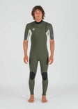 Vissla Mens Wetsuits Natural Seas 2-2 Short Sleeve Full Suit Wetsuit