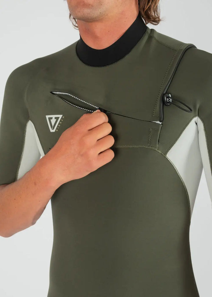 Vissla Mens Wetsuits Natural Seas 2-2 Short Sleeve Full Suit Wetsuit