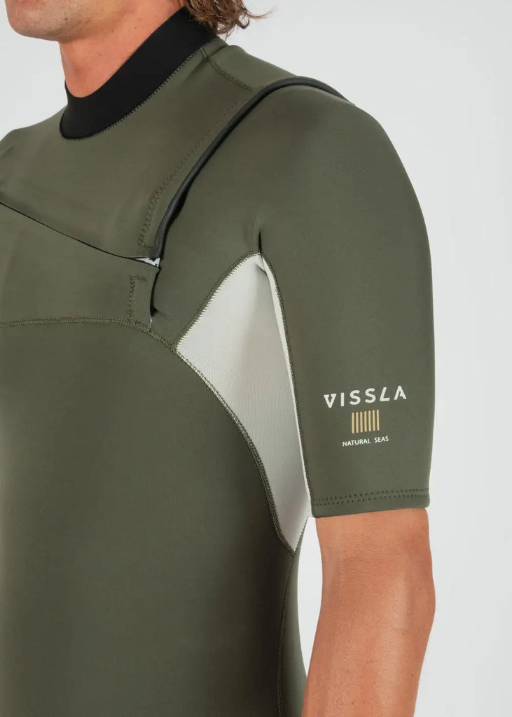 Vissla Mens Wetsuits Natural Seas 2-2 Short Sleeve Full Suit Wetsuit
