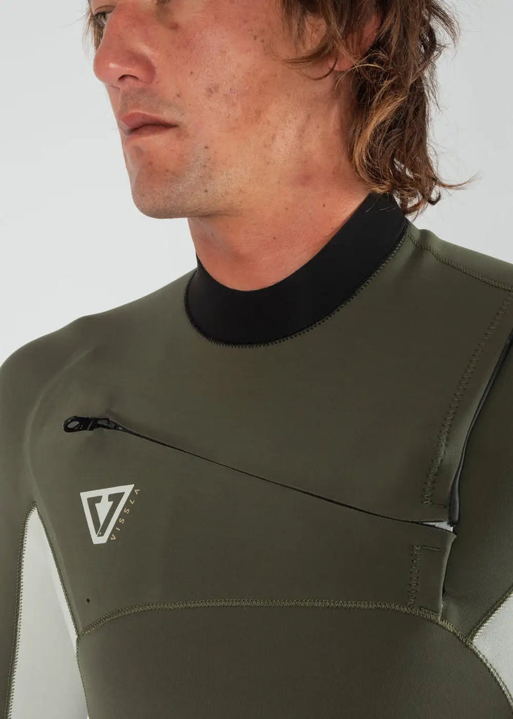 Vissla Mens Wetsuits Natural Seas 2-2 Short Sleeve Full Suit Wetsuit