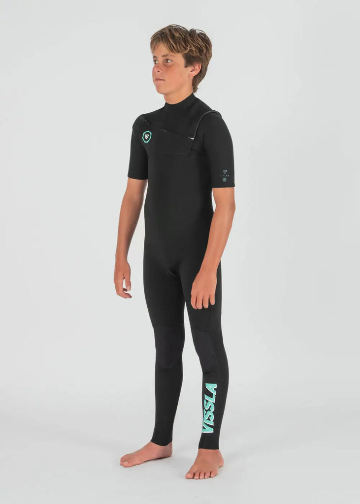 Vissla Kids Wetsuits 7 Seas Boys 2-2 Short Sleeve Full Wetsuit