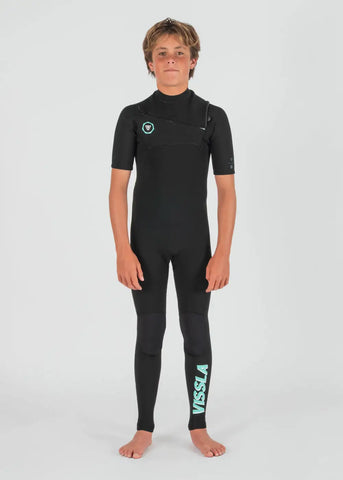 Vissla Kids Wetsuits 7 Seas Boys 2-2 Short Sleeve Full Wetsuit
