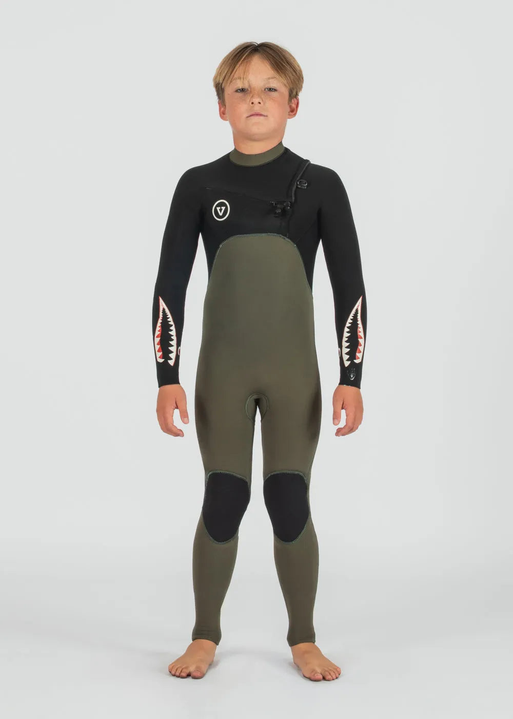 Vissla Kids Wetsuit 7 Seas Boys 3-2 Warbird Full Chest Zip Fullsuit