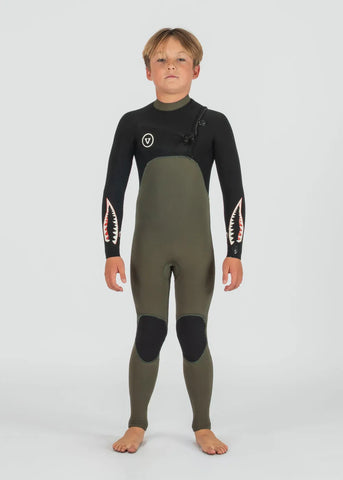 Vissla Kids Wetsuit 7 Seas Boys 3-2 Warbird Full Chest Zip Fullsuit