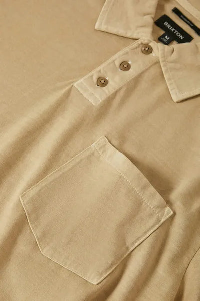Brixton Mens Knit Vintage Wash Polo